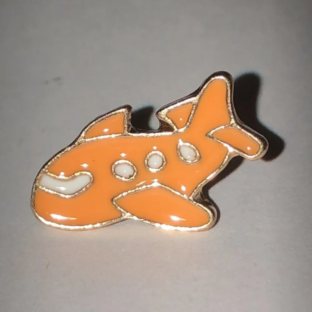 Yellow Airplane Plane Y2K Retro Boho Scatter Pin